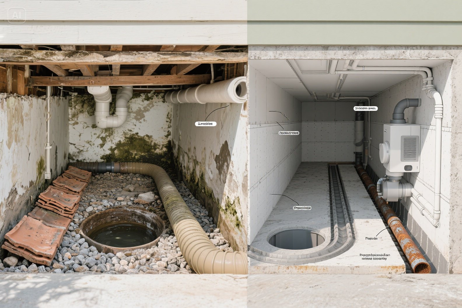 Old Basement Drainage Systems: Understanding Their Design, Common Problems, and Effective Upgrades