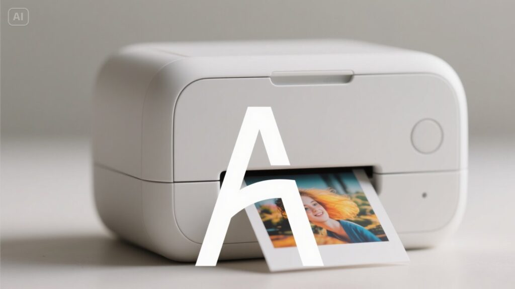Several portable photo printers compared side by side