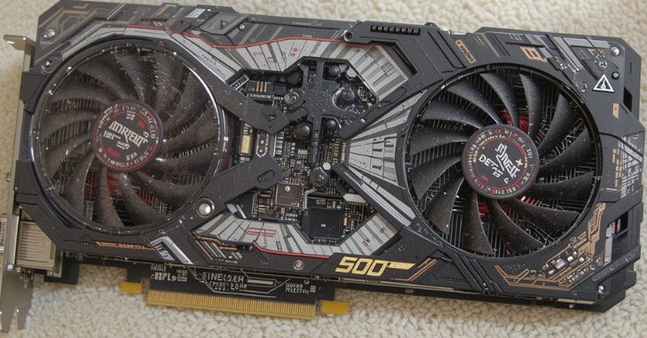 Gaming PC running a demanding title at high settings