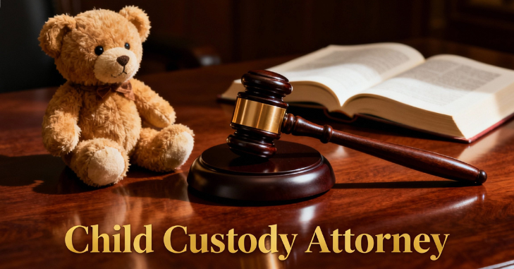 Child custody solicitor advising a parent during a consultation