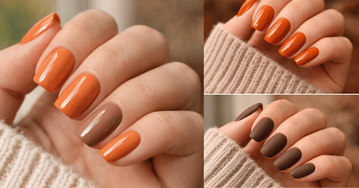 Manicured hand resting on a knitted jumper