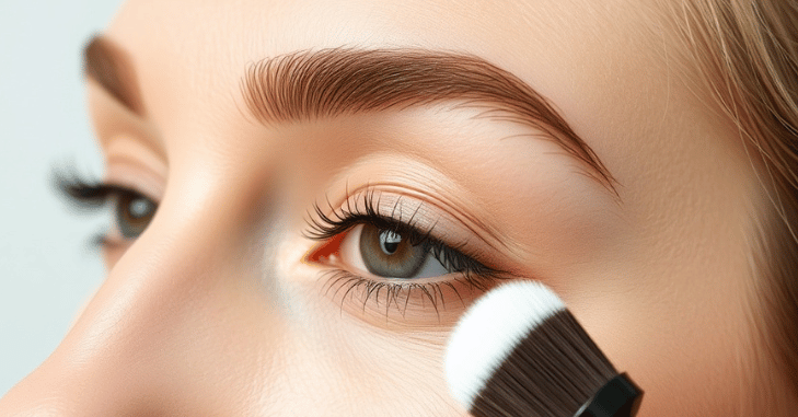 Eyebrow gel used to define and set the brows