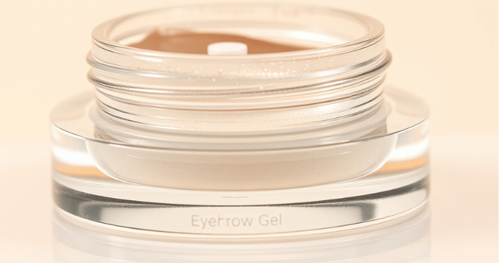 Close-up of neatly groomed defined brows