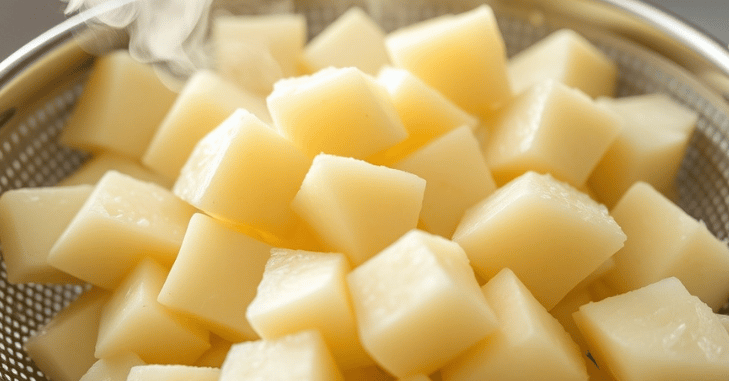 Roast potatoes served alongside a Sunday dinner
