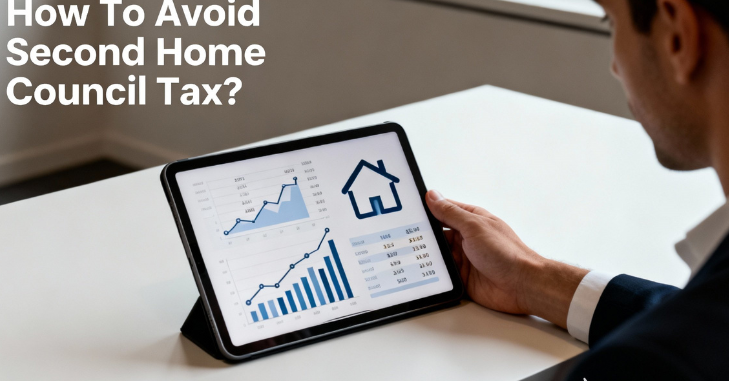 Homeowner reviewing property tax documents on a laptop