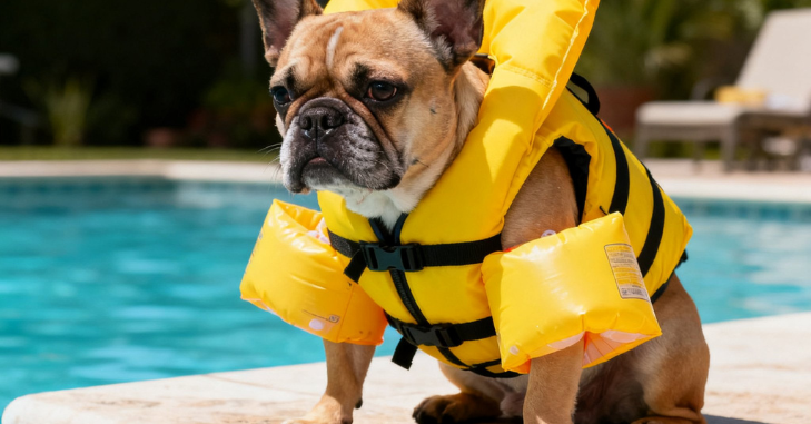 Not every dog breed can swim comfortably in deep water