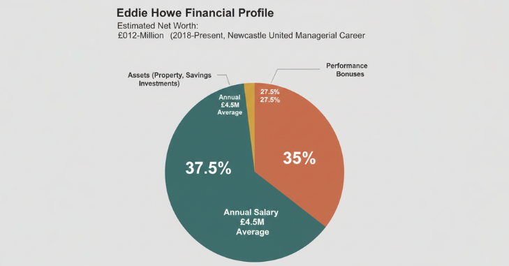 Eddie Howe's earnings built through a football management career