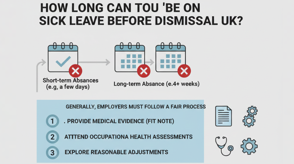 Sick leave before dismissal uk