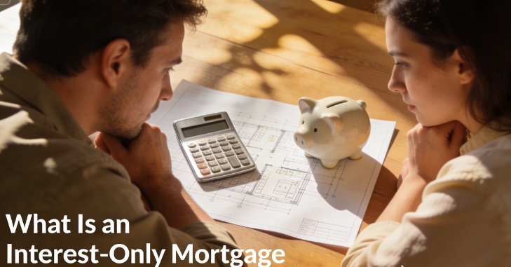 Interest-only mortgage repayments explained on documents