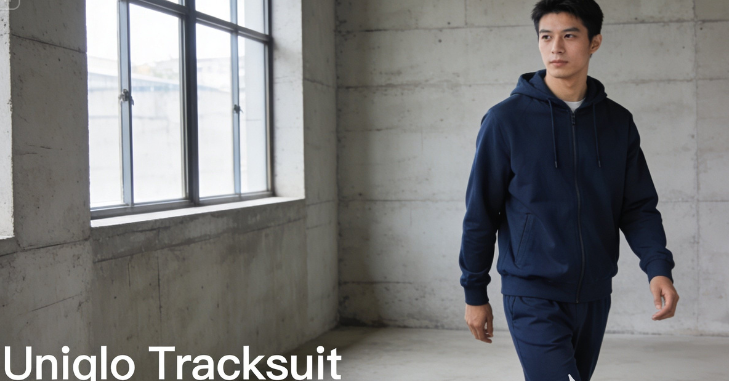 Uniqlo tracksuit showcasing minimal design and everyday comfort