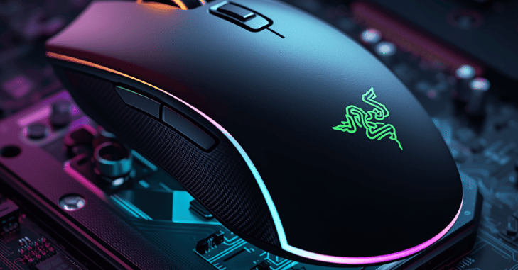 Razer Basilisk V3 Pro wireless gaming mouse on a desk