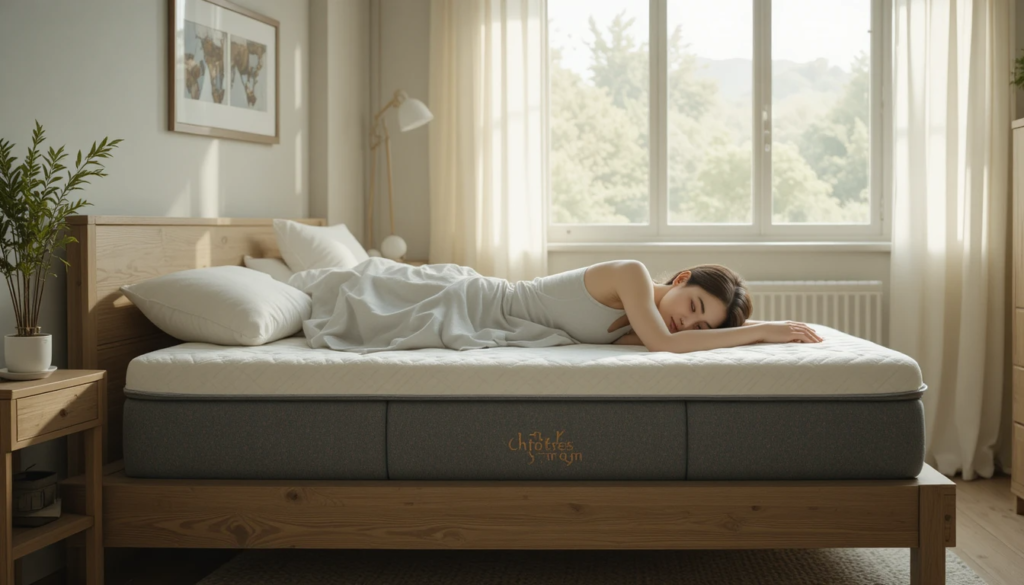 Person sleeping comfortably on their side
