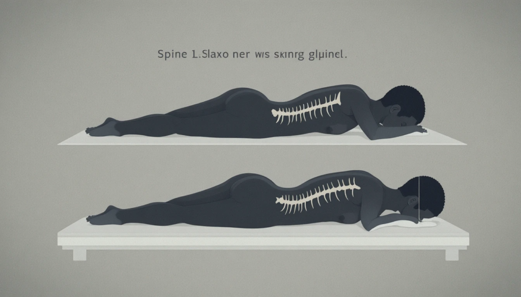 Hand pressing into a memory foam mattress surface
